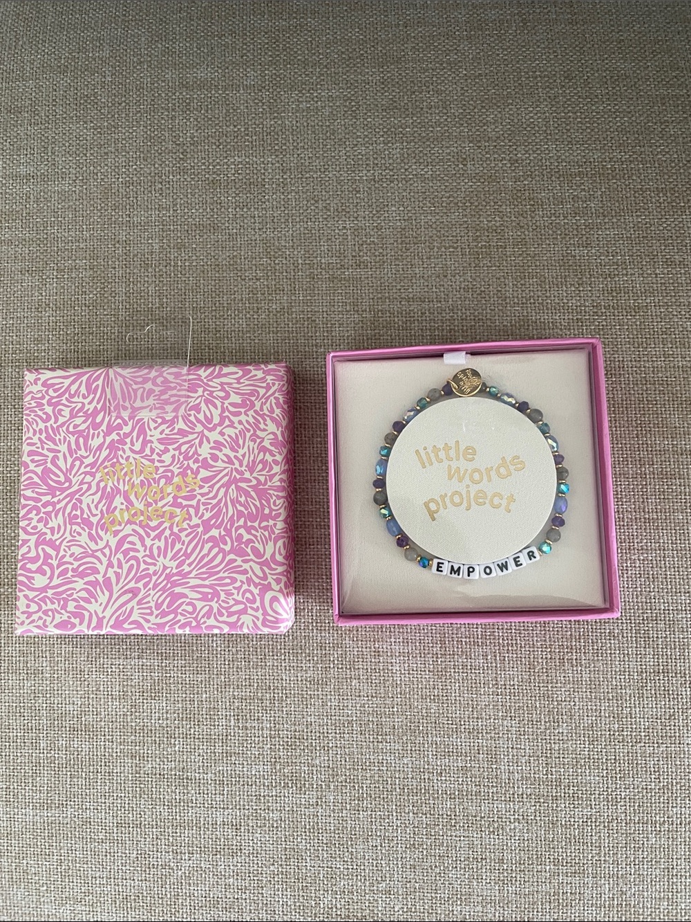 Little Words Project "Empower" Beaded Bracelet - Pink/Multicolor
